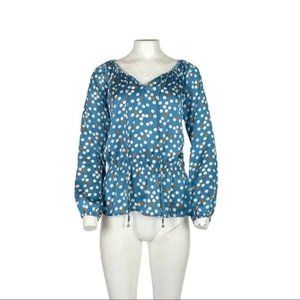 Ellen Tracy Polka Dot Blouse Size Small
